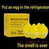 Innovative Egg-Shaped Fridge Deodorizer for Odor Removal and Air Purification