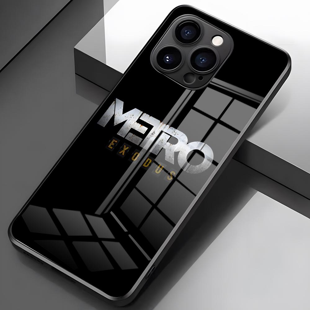 Чехол для телефона Metro 2033 для iPhone 17 Pro Max 16 15 14 Pro Max 13 11 X Xs Xr 8 7Plus Стеклянная крышка