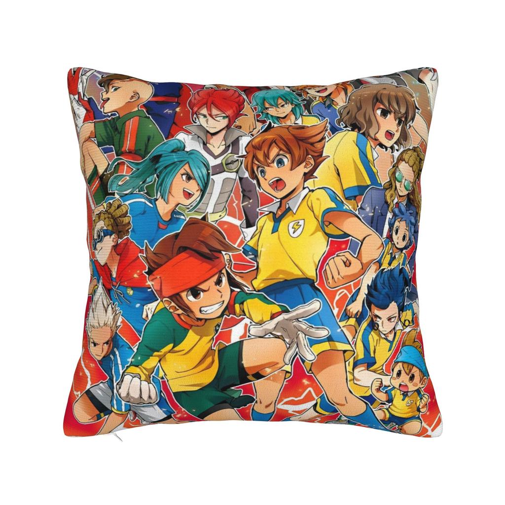 Inazuma Eleven Anime Game Pillowcase Soft Polyester Cushion Cover Gift RPG Cartoon Throw Pillow Case Cover Sofa Square