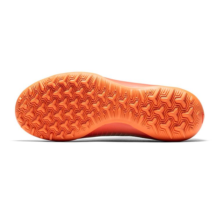 Nike Детские футбольные бутсы Jr MercurialX 6 CR7 TF, нескользящие, износостойкие, низкие, для подростков, серо-черно-оранжевые, 852487-001