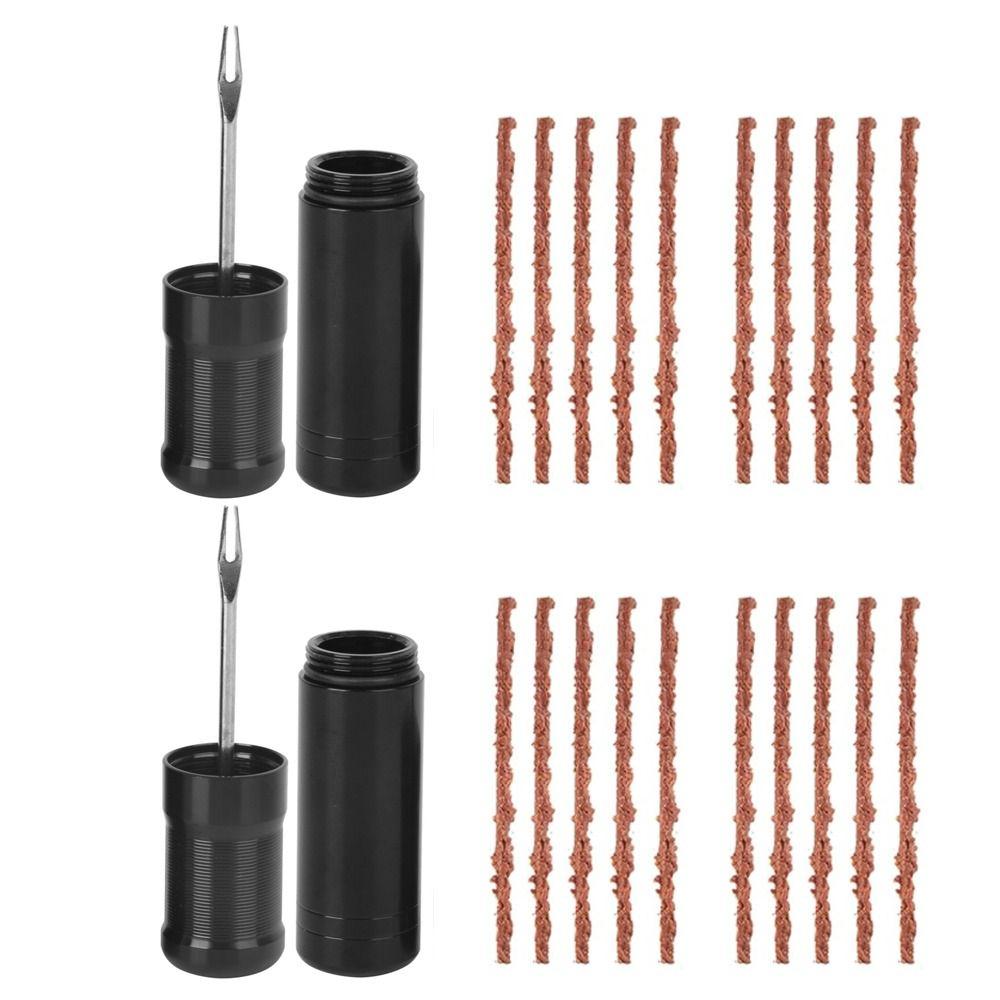 2 Set with 20 Rubber Strips Bicycle Tire Repair Tool Bike Tire Repair Tool Emergency Repair