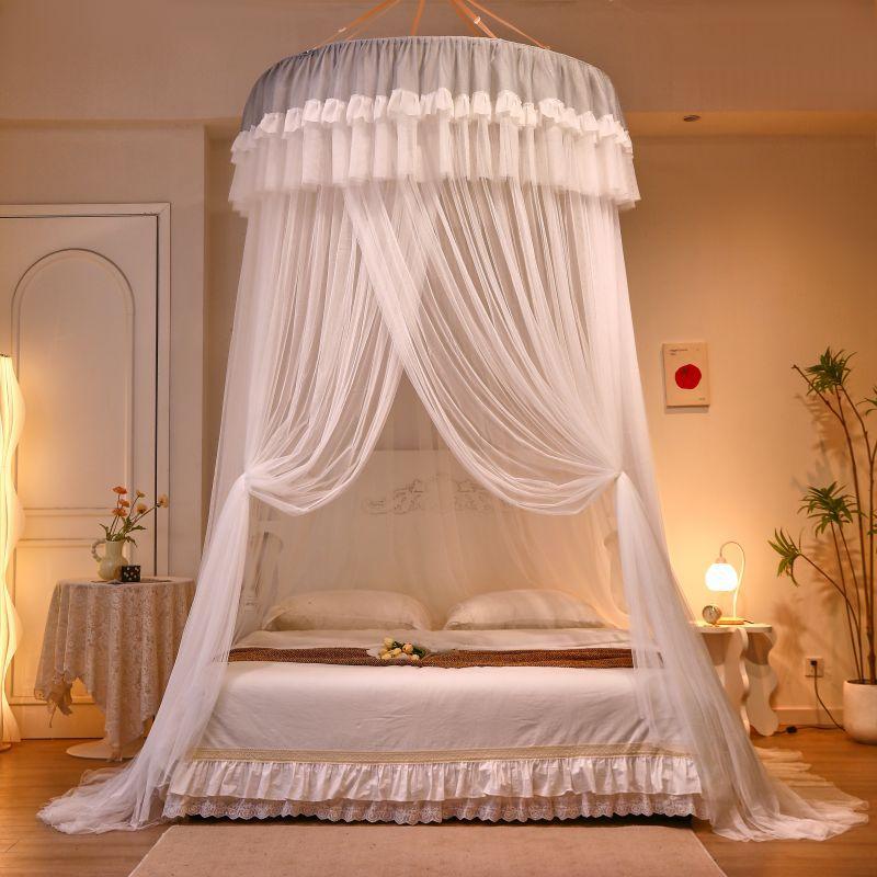 1.2M Children Bed Mosquito Net Girl Round Bed Tent Mosquito Nets Curtain Canopy for Double Bed Mosquito Net Home/Garden