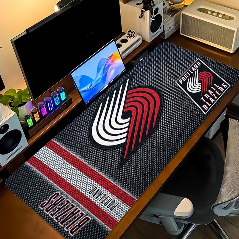 Portland Trailblazers Color Mouse Pad Large Gaming Table Cushion Non-slip Laptop Tablet Big Mousepad XXL Mat Mini PC Playmat With Lock edge