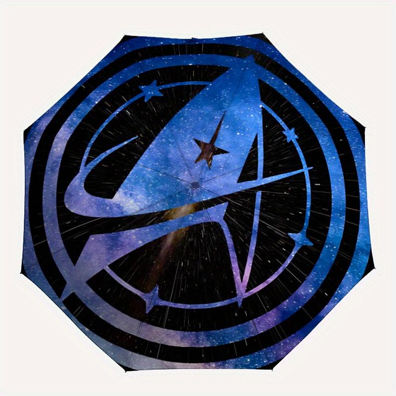 STAR TREK Self-Folding Umbrella,Travel Umbrella, Durable Plastic And Iron Frame, Suitable For Outdoor And Daily Necessities, a0818126