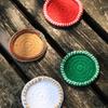 Наборы для вязания крючком Рождественская подставка под чашку Набор пряжи для вязания Крючок Стартовые наборы для вязания крючком с маркерами для петель Нитки