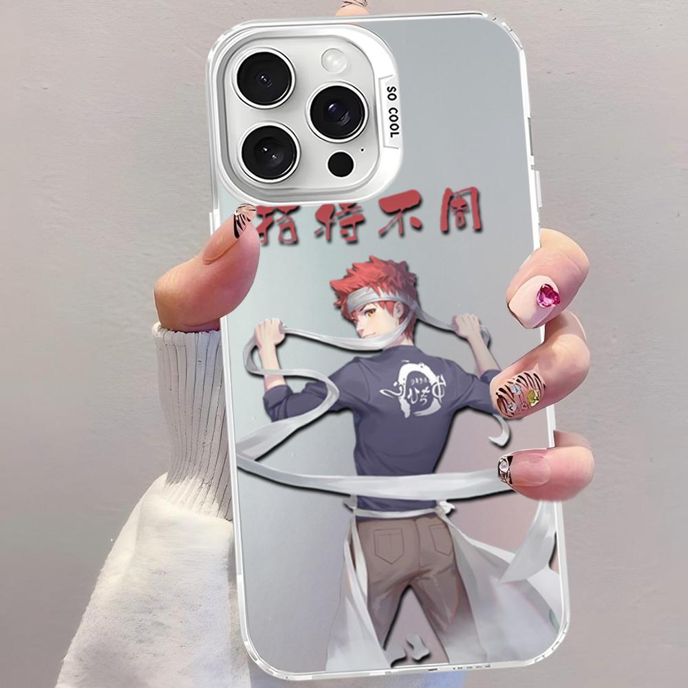 Чехол для телефона Soma Yukihira Food Wars Shokugeki no Soma Аниме Для iPhone16 15 14131211ProMax X XR87Plus Матовый Ударопрочный Задняя крышка