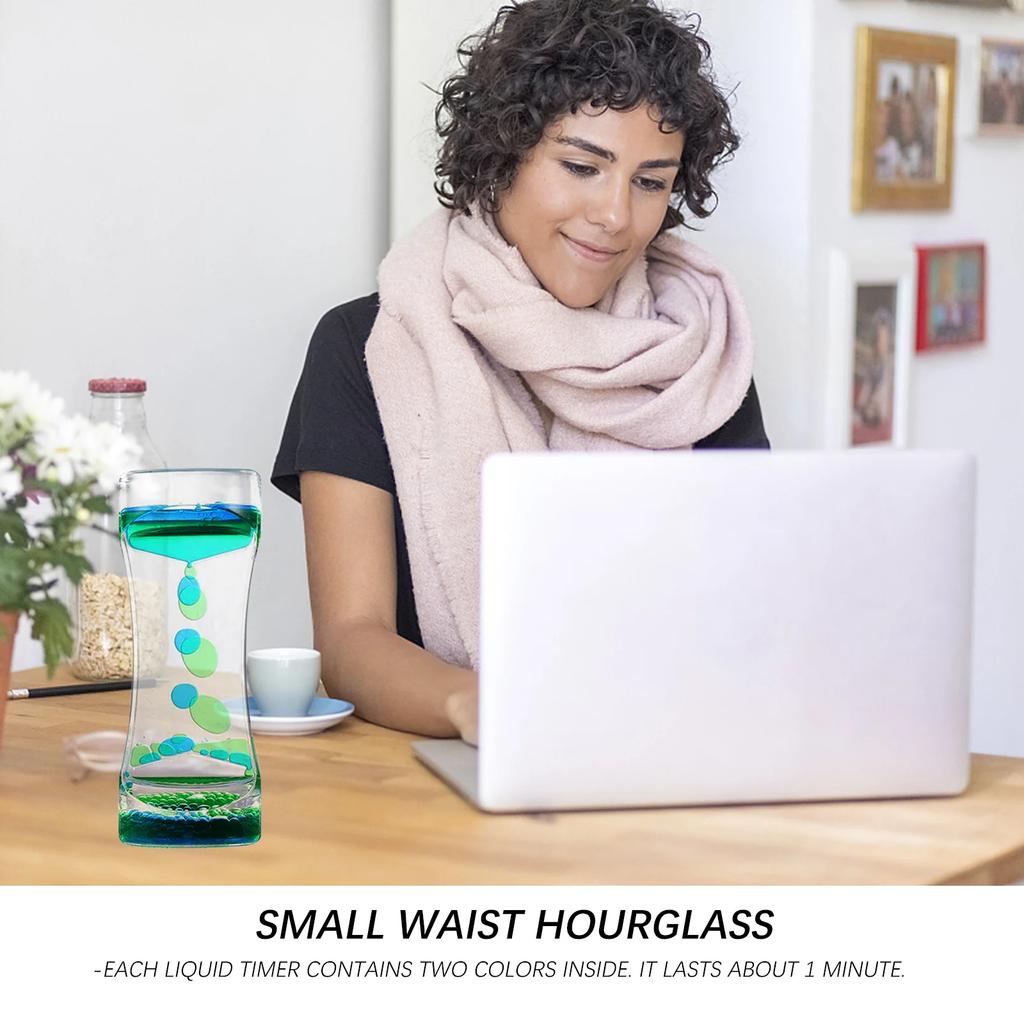 1/2/3/6 шт. Жидкостный пузырьковый механизм, песочные часы, жидкий пузырьковый таймер, крутые украшения для офисного стола, украшения для детей и взрослых, подарочные изделия
