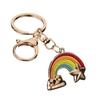 Rainbow Keychain Pendant Lightweight Metal Keychain Cloud Star Key Chains Creative