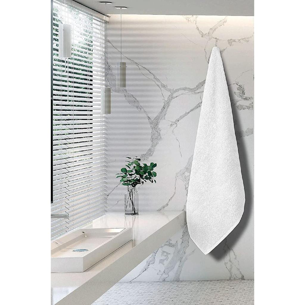 Белый, 50x90, 70x140 Набор банных полотенец, 680 г, 100% хлопок, гостиничное полотенце, набор из 2 шт.