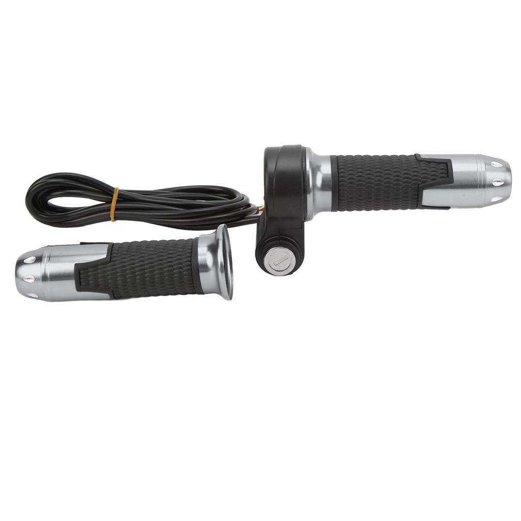 1 Pair 12V?99V Throttle Grips Universal Twist Throttle Accelerator Grip Handlebar with Keys for
