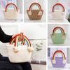 Storage Basket Picnic Basket Organizert Box Handbags Weaving Bag Woven Pouch Cotton Rope Woven Bag