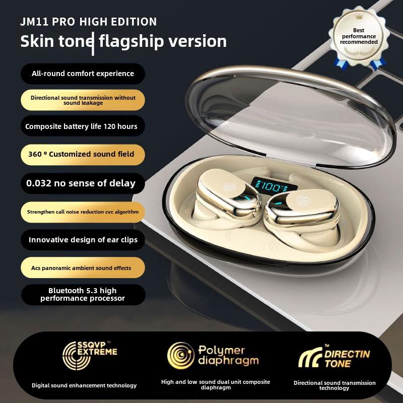 Bluetooth-гарнитура Беспроводная OWS Earless Rotary Hanging Ear Digital Display Motion Noise Cancelling Headset