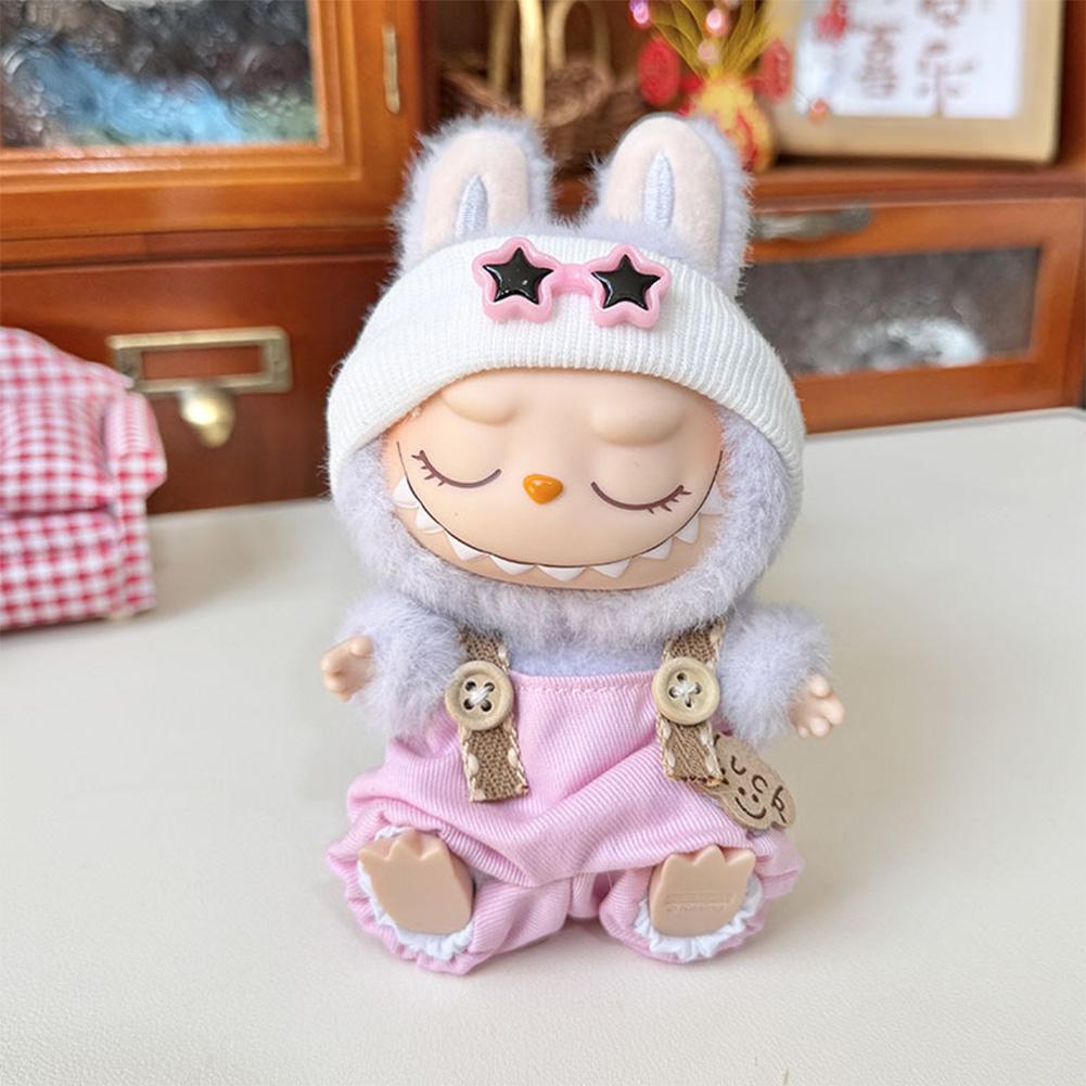 Для 17 см Кукольная одежда Лабубу Модная одежда Толстовки Кукольная одежда Цветовые толстовки Кукольные аксессуары Милые украшения Маленькая одежда