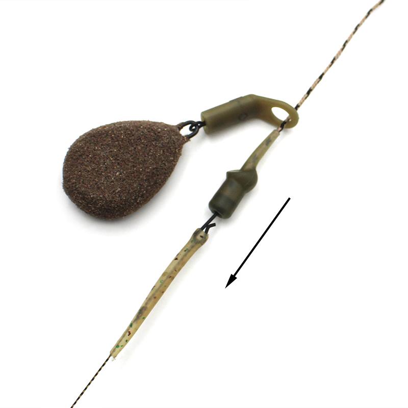 2x Run Rig Leadcore Leader Carp Fishing Line Camo Green/Camo Brown Braided Wire For Carp Fishing Terminal Tackle Accessories