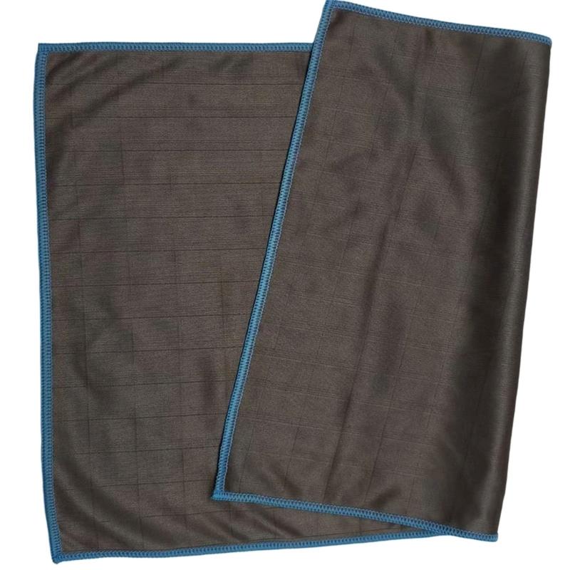 Набор из 3 чистящих полотенец из углеродного волокна, не оставляющих разводов. Многоцелевое использование для чистки автомобилей, окон, столешниц и полировки.