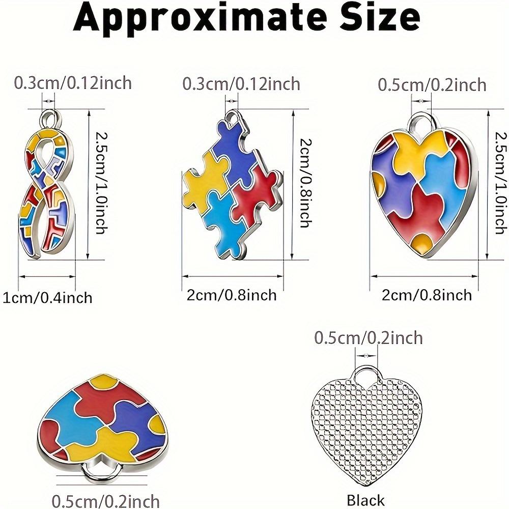 4/13 шт. Тема Месяца гордости Радужный цвет Пазл Форма ленты любви Смешанные Сделай сам Геометрическая форма Сплав Капельное масло Серьги Подвеска Брелок Подвеска