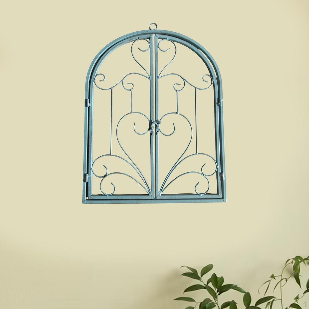 Metal Wall Decor with Arched Window Theme