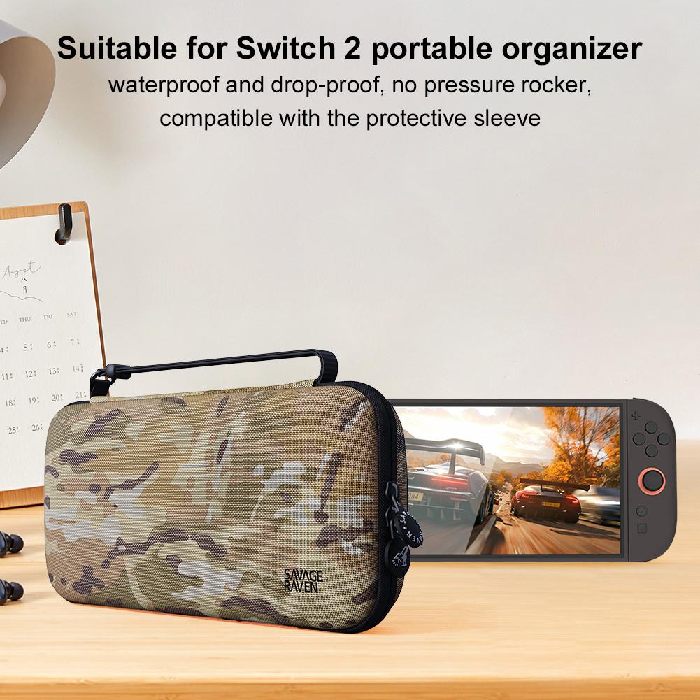 Чехол для переноски для Nintendo Switch 2 (2025) Портативный чехол из твердого материала, дорожная сумка для хранения игровой консоли для NS 2, аксессуар для консоли