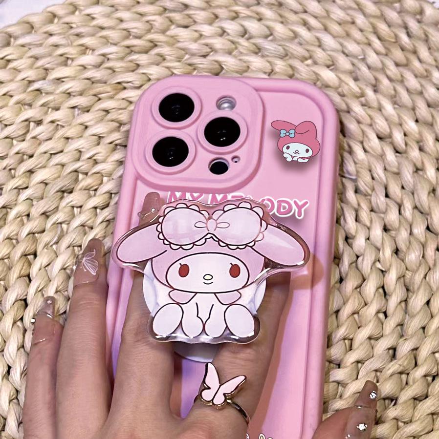 Чехол Sanrio с подушкой безопасности и подставкой KT для Apple 15 - Розовый