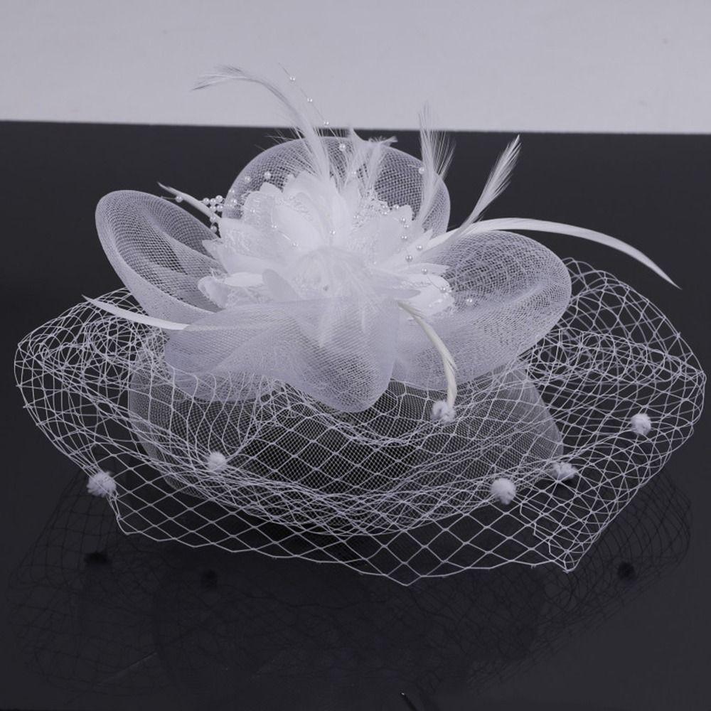Для женщин свадебные цветочные вуалетки шляпа женская повязка на голову аксессуары для волос корейский стиль повязка на голову