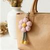 Handmade Braided Two-Tone Flower Bag Accessories, Clothing & Curtain Decorations, Plush Shell Charms, Luggage Decorative Ornamen