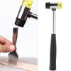 Double Face Detachable Rubber Head Hammer Leather Craft Handcraft Mallet with Steel Handle