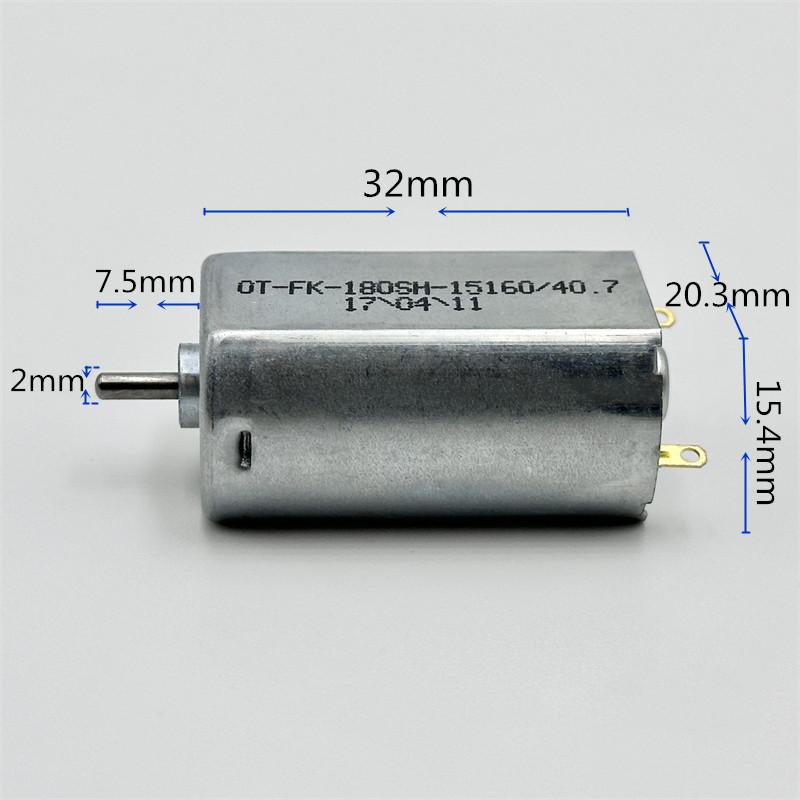 1/3 шт. FK180SH 15160 Мини-двигатель постоянного тока Сильный магнит Угольные щетки Микромотор для модельной игрушки Студенческого эксперимента DIY-проекта