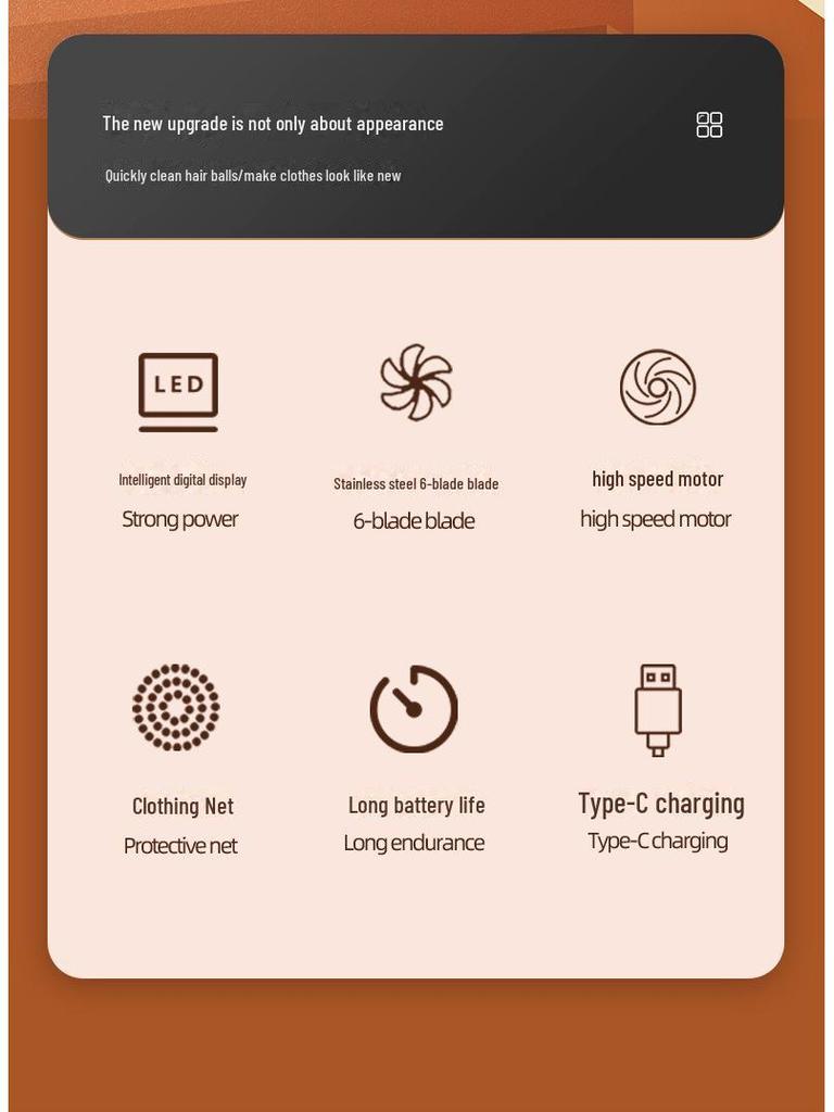 Бритва для ткани с цифровым дисплеем: Эффективно удаляет комки волос со свитеров и одежды