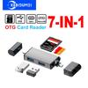 Картридер Type C TF SD Картридер Type C к USB OTG Адаптер 7 в 1 USB3.0 2.0 Картридер TF Алюминиевый сплав USB Флеш-накопитель для ПК Ноутбука