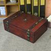 1 шт. Деревянная шкатулка для хранения антиквариата и ювелирных изделий в стиле ретро, футляр для хранения сувениров, сокровищ и монет для любителей искусства.