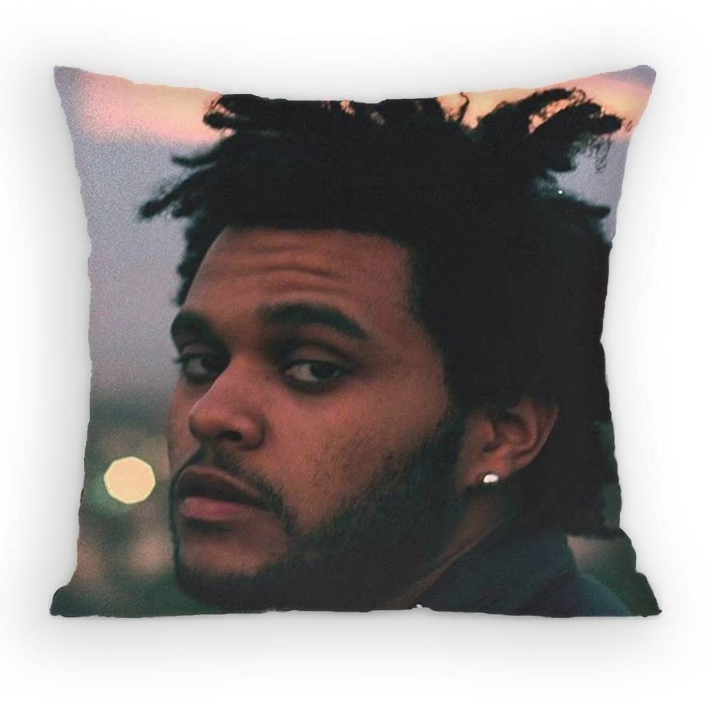 The WWeeknd XO Singer Pillow Case Antidustmite Pillowcase Invisible zipper silky short plush Sofa cushion cover