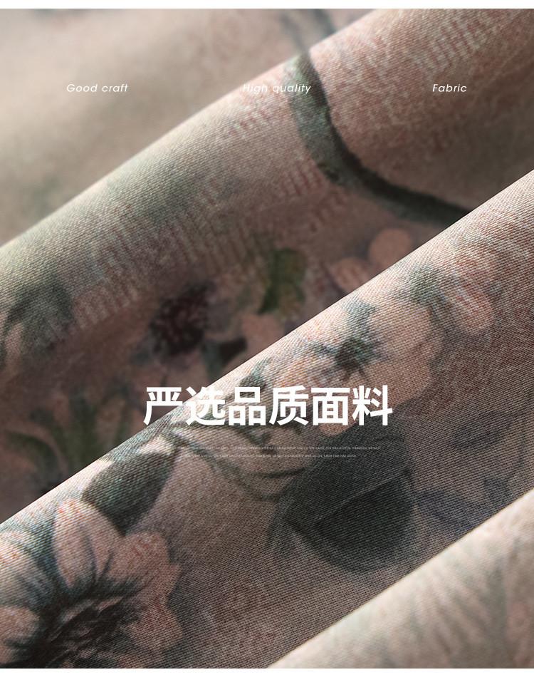Elegant temperament, Chinese style women's cheongsam dress, high-quality summer women's dress, casual versatile women's dress