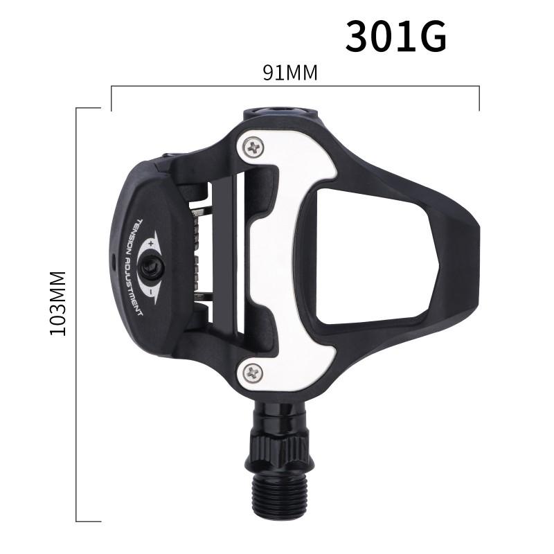 RACEWORK R21 Road Bike Pedals With Bearings Compatible SPD LOOK Cleats Alloy Material