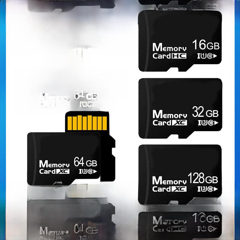 Высокоскоростная карта памяти объемом 64 ГБ для автомобильных видеорегистраторов, мобильных телефонов и камер. Также доступны варианты TF-карт объемом 32 ГБ и 8 ГБ.