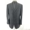 Versace Striped Wool Tailored Jacket Single Breasted 3-Button Side Vents Black L(USED)