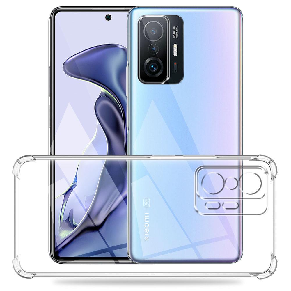 Чехол для Xiaomi 11T Pro 6.67" Силиконовый Мягкий Ударопрочный Чехол для Xiaomi 11T 11TPro Прозрачный Чехол для Xiaomi Mi 11T Pro Funda Coque