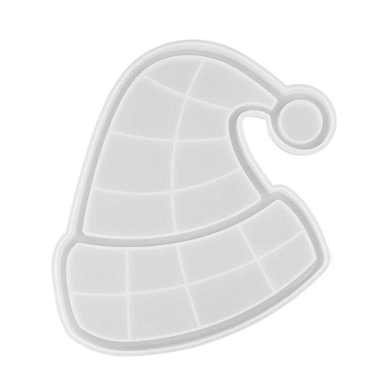 Сделай сам Кристальная Эпоксидная Форма Смола Поднос Шапка Санты Десертная Тарелка Силиконовая Форма