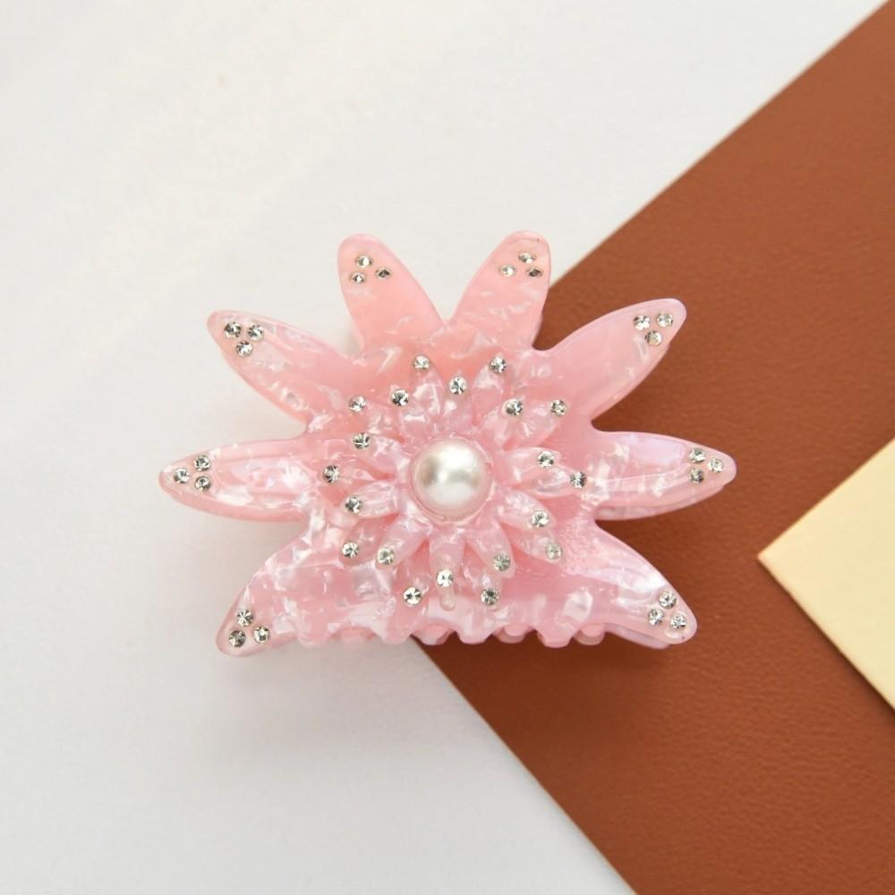 Rhinestone Sunflower Hair Claw Classic Hair Accessories Trendy Hair Claw Clips  For Women