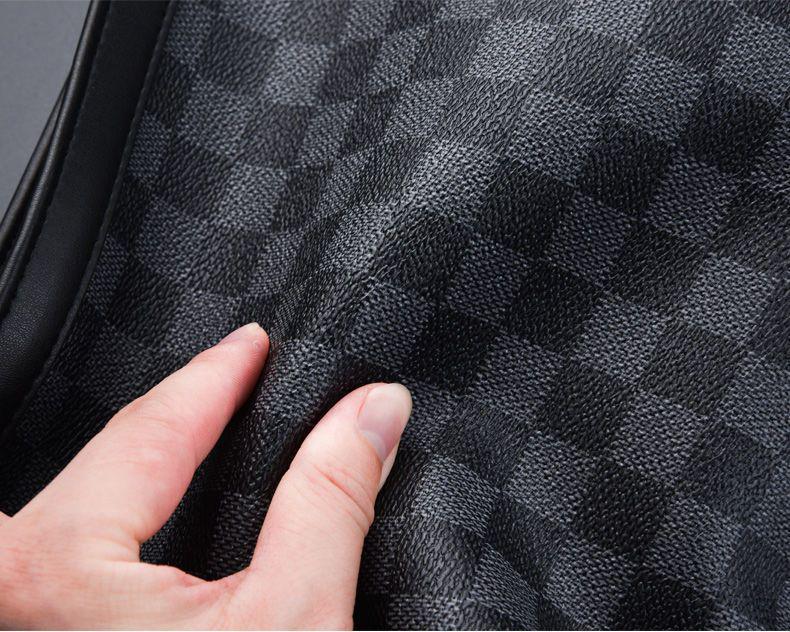 Мужской деловой клатч и косметичка с клетчатым принтом 2025