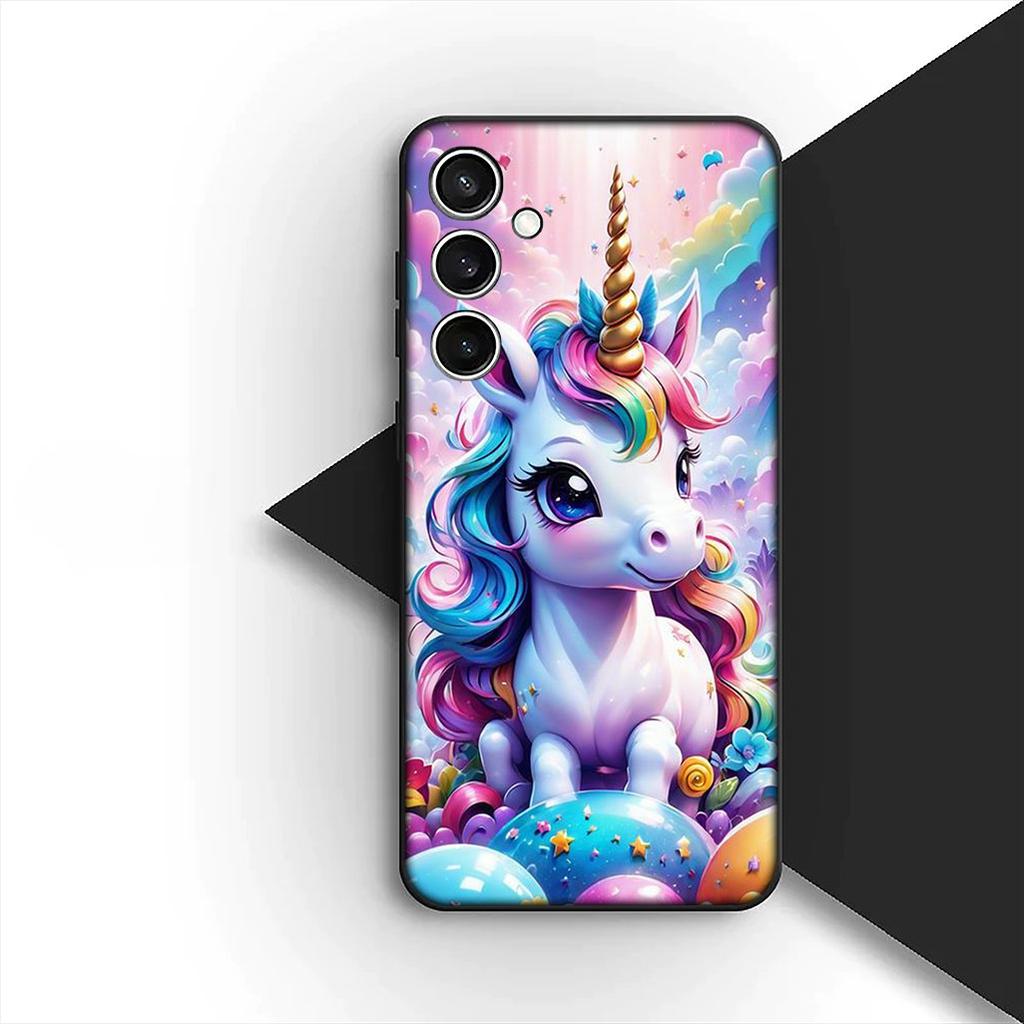 Cover for Apple iPhone 17 16 14 15 Plus Pro Max 16E ProMax + 15Plus 15+ 16+ Casing Silicone Phone Case Unicorn Horse Wallpaper