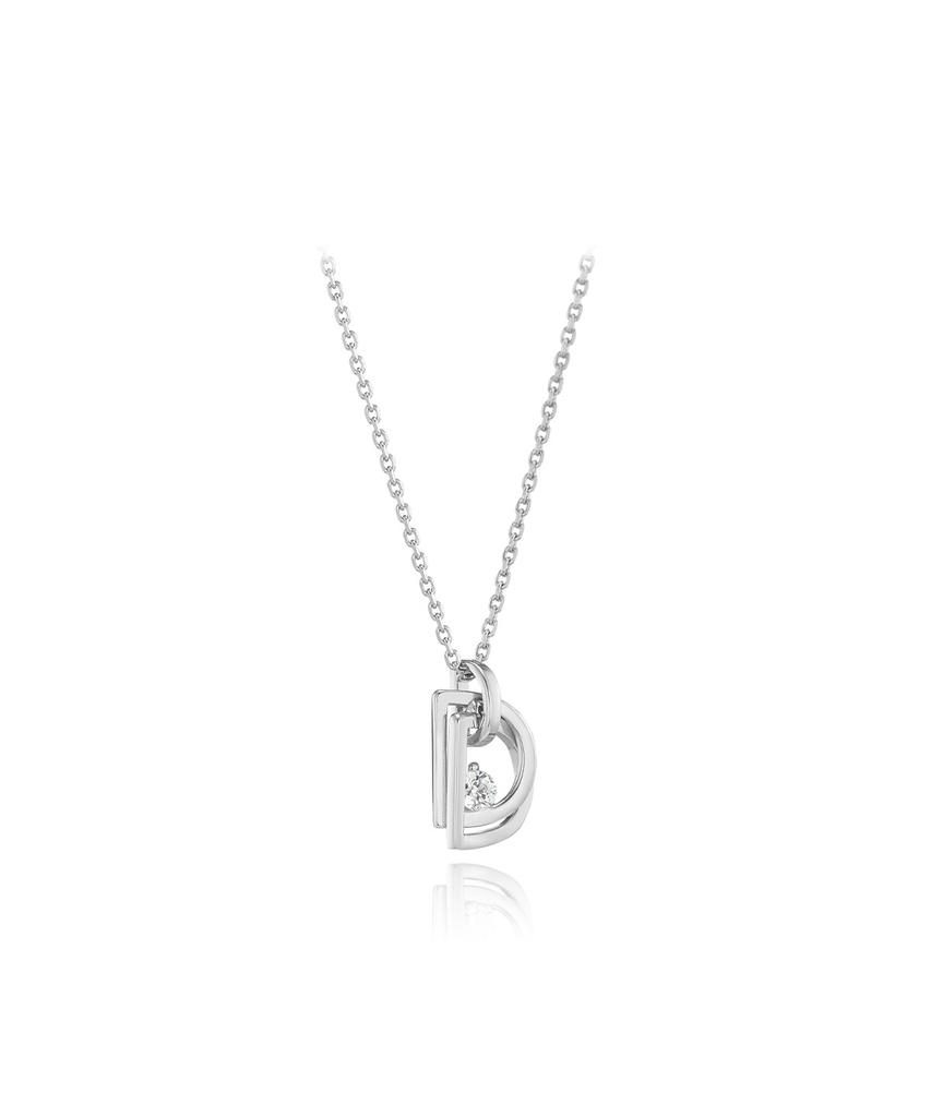 Didier Dubot Miss Doo Double D White Gold Necklace Jdrnrys91Zc