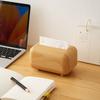 Ins Style Imitation Wood Grain Tissue Box Napkin Paper Case  Living Room Decoration