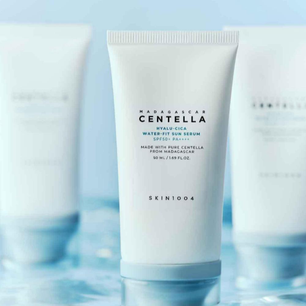 Skin1004 Мадагаскарская центелла Hyalu-Cica Water-Fit солнцезащитная сыворотка 50 мл SPF50+ PA++++