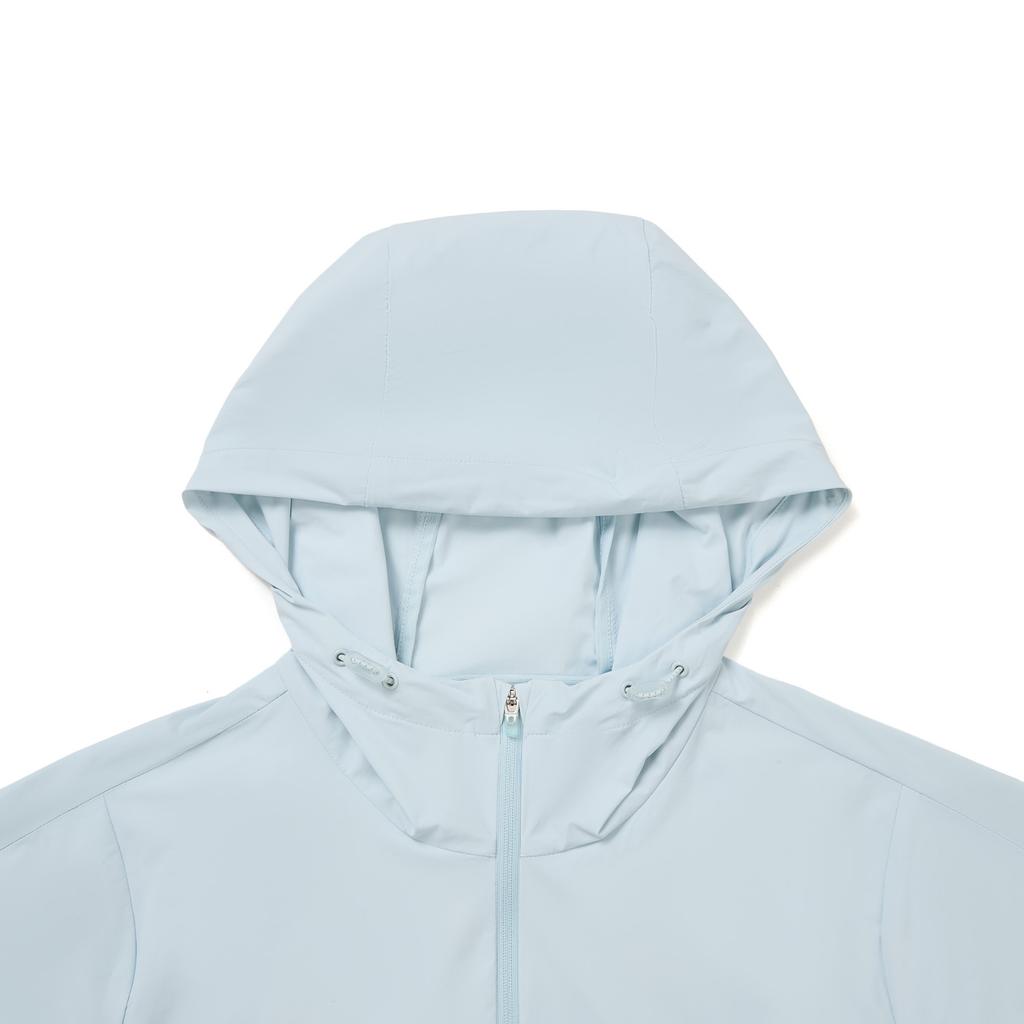 Ли Нин Серия для фитнеса Быстросохнущая Охлаждающая Защита от УФ-излучения Куртка с капюшоном от солнца Женская верхняя одежда AFDW454-5