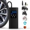 Portable Mini Tire Inflator, Cordless Air Compressor Pump for Car, Bike, Motorcycle with Digital Display LED Light