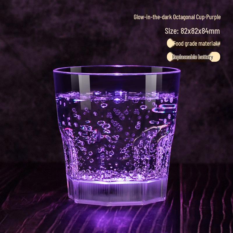 Светодиодный бокал для шампанского из пищевого пластика - Оригинальная атмосфера, свадебный банкет, винный бокал