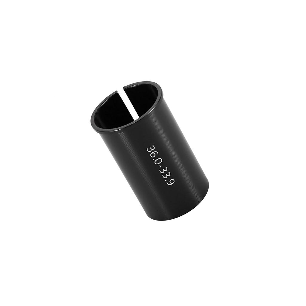BULLSPANN Seatpost Bicycle Tube Adapter To 36mm Size Conversion Saddle Post Aluminum Alloy Black 1 Piece 33.9mm