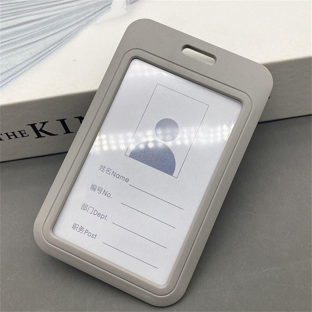 Work Card Sliding Cover Business Badge Holder Name Badge Holder ID Card Holders Bus Card Sleeve
