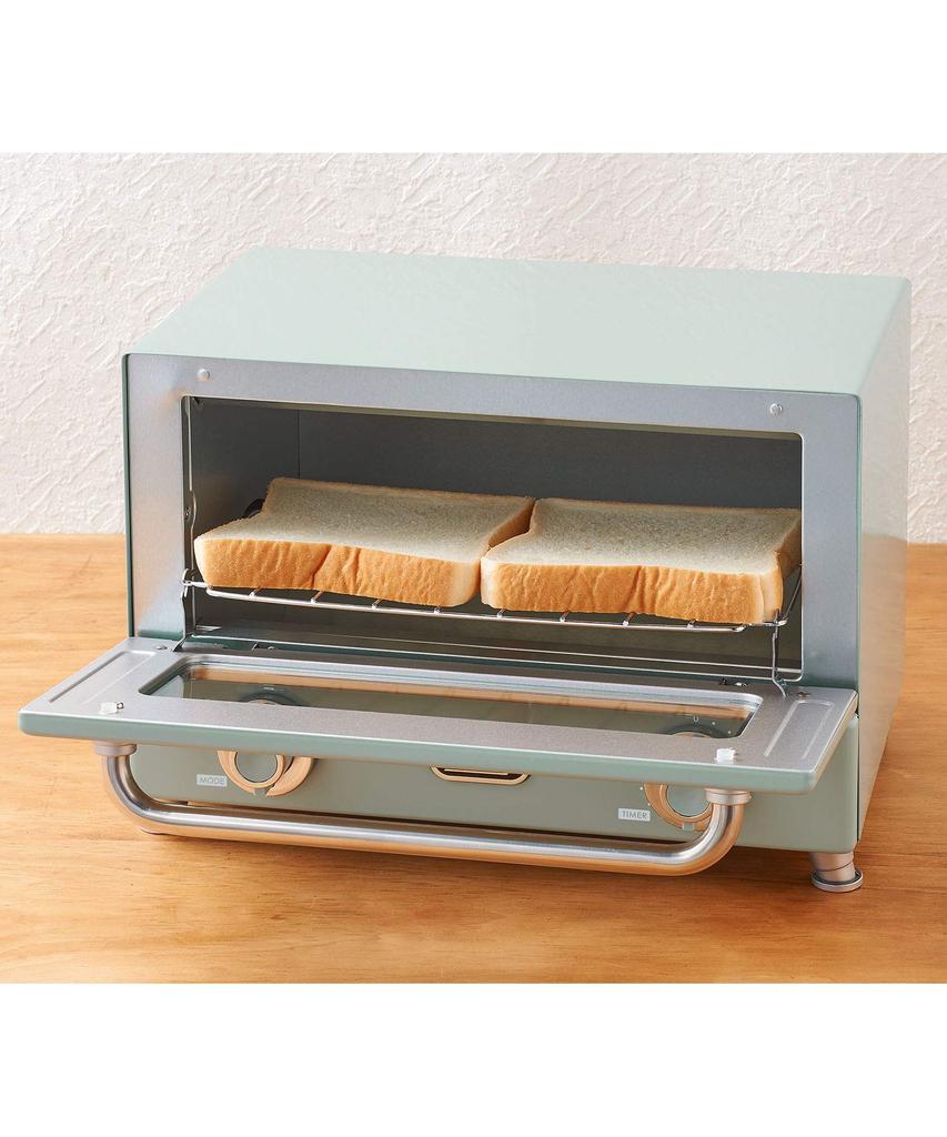 Heater Toaster Oven Heater Temperature Adjustment with Timer Compact Retro Cute Stylish [Toffy] Far-infrared K-TS3 (ash White) Far-infrared 3-level