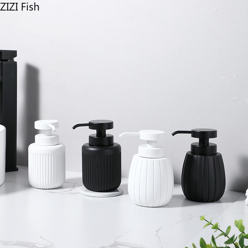 Пена для дезинфекции рук Бутылка Простой смоляной дозатор мыла Ванная комната Гель для душа Наполнение под давлением Бутылка Аксессуары для ванной комнаты